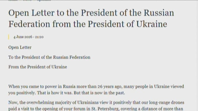ゼレンスキー大統領がプーチン大統領に公開書簡　首脳レベルでの和平交渉呼びかけ|TBS NEWS DIG
