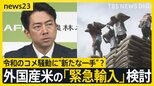 令和のコメ騒動に“新たな一手”? 小泉農水大臣 外国産米の「緊急輸入」検討 過去はタイ米“たたき売り” 民間輸入は急増…カリフォルニア産米に熱視線【news23】|TBS NEWS DIG