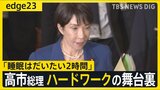 【高市総理 ハードワークの舞台裏】睡眠は2~4時間で昼も執務室にこもりっきり... 多忙スケジュールの“ワケ”とアクセル全開で“向かう先”【edge23】|TBS NEWS DIG