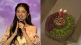 【 松村沙友理 】誕生日をユーモアたっぷりに報告「13歳です」 事務所では〝ぶどうたっぷり〟の誕生日ケーキでお祝いも|TBS NEWS DIG
