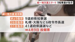 統一地方選スタート　まずは9道府県知事選きょう告示| TBS CROSS DIG with Bloomberg