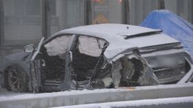 【速報】築地大橋で車7台関係する事故　「ランボルギーニ」を放置して逃走の運転手・自営業の中国籍の男（41）を逮捕 警視庁|TBS NEWS DIG