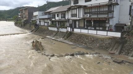 台風7号で被害再び…2年前の豪雨でも同じ被害の温泉旅館「普段は自然