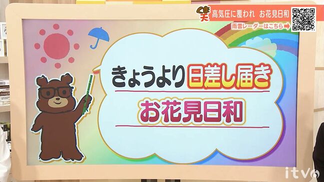 3日(木)は日差しが届く所が多くなる見込み お花見日和に 愛媛|TBS NEWS DIG
