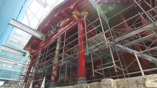 首里城正殿の外観が完成　火災から5年9か月|TBS NEWS DIG