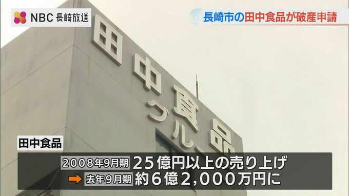“個人消費の低迷や大手すしチェーン店との競合激化” 田中食品（長崎市）が破産開始決定　|　長崎のニュース | 天気 | NBC長崎放送