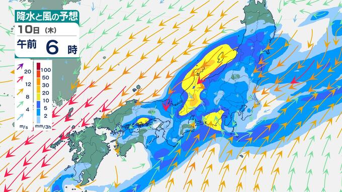 雨のピークは10日(木)も…前線居座り「週末にかけてすっきりしない天気」継続へ 全国的に大雨リスク【雨風シミュレーション】|TBS NEWS DIG