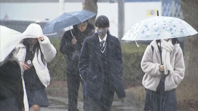 冬型の気圧配置　平地でも雪の舞う朝　|　BSSニュース | BSS山陰放送