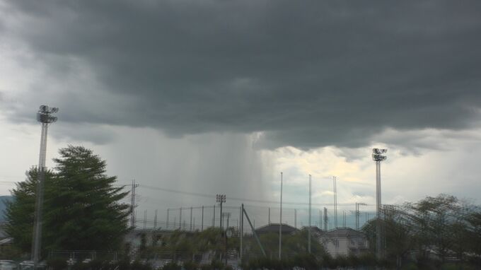 山梨県内　大気不安定　激しい雨で警報も|TBS NEWS DIG