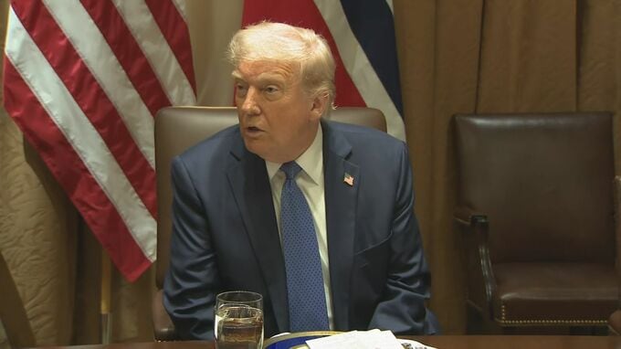 トランプ大統領 関税めぐり「中国とけさ話した」と発言　出席者は「言えない」 中国外務省は「協議や交渉は行っていない」と強く否定|TBS NEWS DIG