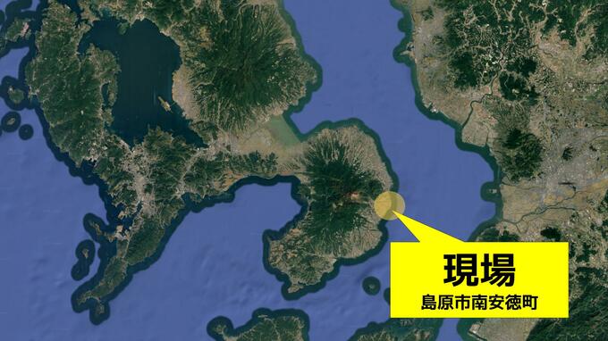 枯草が燃え広がる　30メートル…消火活動中　長崎・島原|TBS NEWS DIG