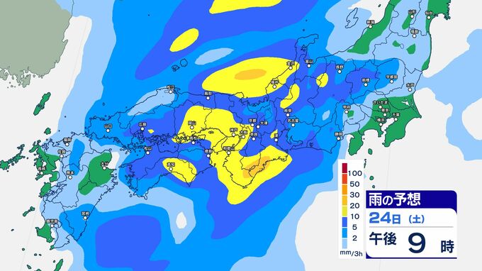 24日(土)～25日(日)　週末は大雨に警戒　関東甲信～九州で警報級の大雨の可能性　前線伴う低気圧が通過の見込み…広範囲で大気の状態不安定　雨はいつ、どこで降る？【雨のシミュレーション掲載】|TBS NEWS DIG