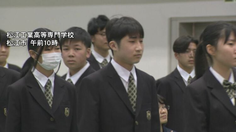 学んで創れるエンジニア」に 200人が新たな学校生活スタート 松江 