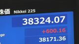 【速報】日経平均株価が一時600円以上値上がり|TBS NEWS DIG