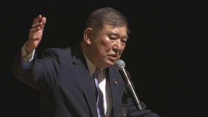 自民党総裁選 石破茂元幹事長は24日、地元・鳥取県八頭町の神社