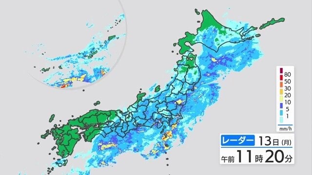 13日から大荒れの天気か　関東甲信地方・伊豆諸島で180ミリの予想雨量も　南西諸島、西日本、北日本では13日　東日本では14日明け方にかけ“土砂災害”や“低い土地の浸水”など注意警戒を！【気象情報】　|　青森のニュース│ATV NEWS│青森テレビ