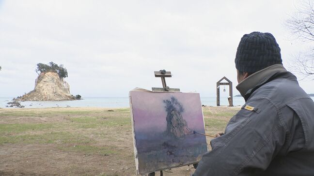 なぜ被災地を絵に？時に批判浴びるも… “見附島”を描いていた画家・鈴木誠さんの思い|TBS NEWS DIG