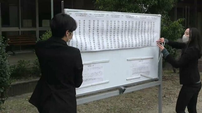 岡山県の公立高校で一般入試の合格発表 1万444人が喜びの春|TBS NEWS DIG