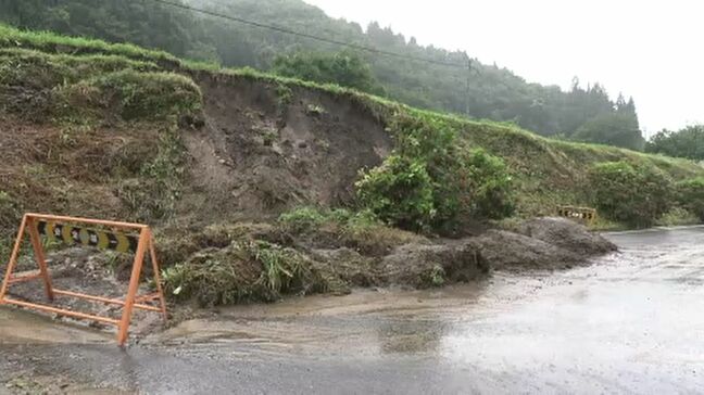 台風7号の影響　道路わき土砂崩れ、海水浴場は遊泳禁止　福島|TBS NEWS DIG