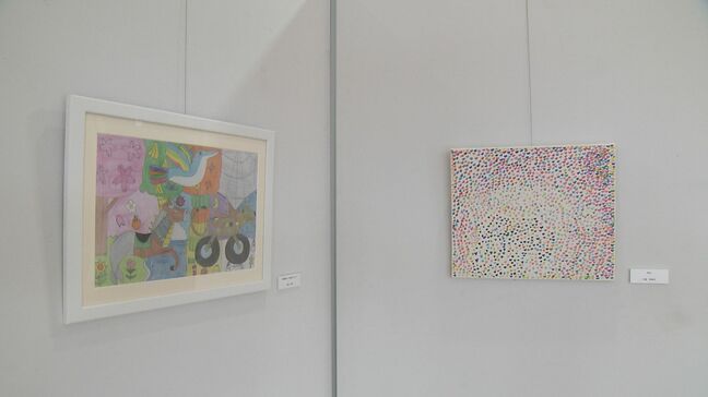 障害のあるアーティストが制作、絵画など34点を展示 「わたしのパレット展」大分市で開催|TBS NEWS DIG