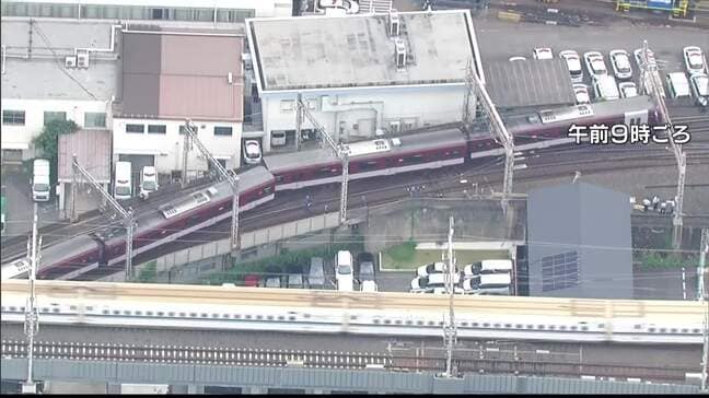 【近鉄京都線・脱線】普通列車が京都駅構内で…乗員乗客33人が乗車も事故によるけが人なし　京都駅－上鳥羽口駅間上下線で運転見合わせ続く　|TBS NEWS DIG