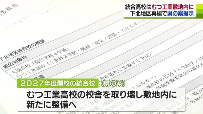 「むつ工業の敷地内に統合校新設」青森県案を提示　下北地区検討委・下宿整備など課題洗い出し　青森県|TBS NEWS DIG