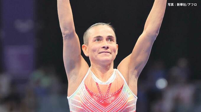 体操女子個人種目別 跳馬、“レジェンド”48歳チュソビチナが4位、メダルに届かずも会場からは大歓声【アジア大会】|TBS NEWS DIG