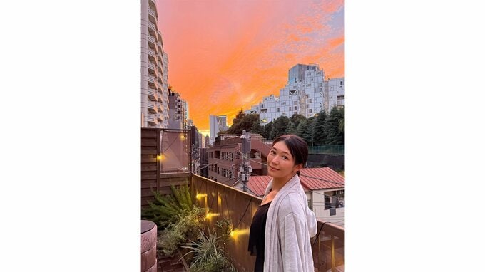 【 穂川果音 】 「サウナ整い中に見た夕焼けが綺麗だったからお裾分けです」「綺麗な空が見られると嬉しい気持ちになるよね」|TBS NEWS DIG