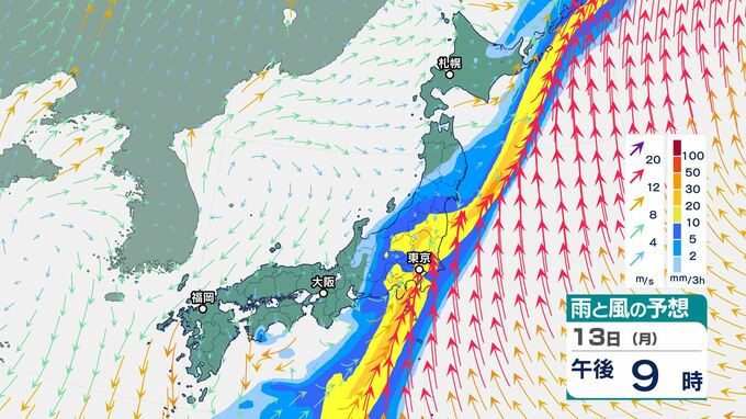 東海地方では12日から13日頃は「大雨」のおそれ　警報級となる可能性も　愛知・静岡・三重・岐阜・長野で土砂災害に警戒|TBS NEWS DIG