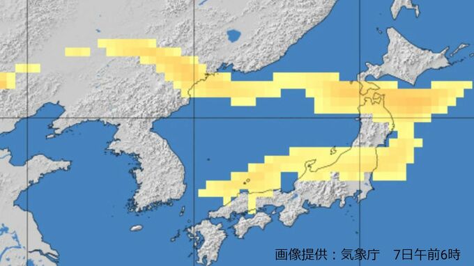 【最新黄砂予想】現在飛来中か　きょう（7日）午後にかけ日本列島を通過する見込み　どこにいつ頃やって来る？【3時間ごと予測図・7日午前6時30分更新】|TBS NEWS DIG