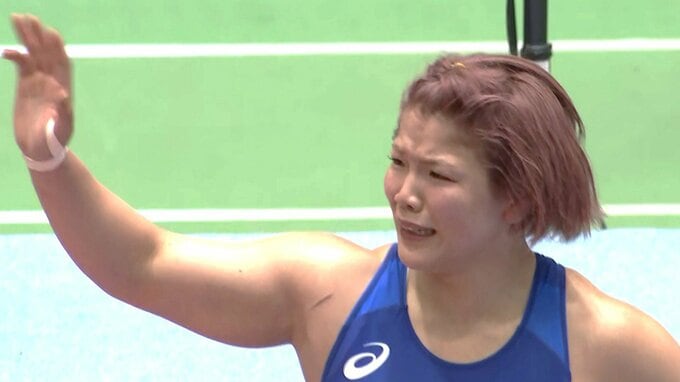 パリ五輪金・鏡優翔が涙の勝利、決勝とプレーオフで因縁の相手に連勝し、アジア大会代表内定【レスリング】|TBS NEWS DIG