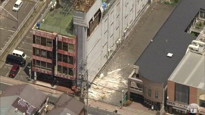 3日から修繕工事の開始予定であることが明らかに　6月の地震で外壁落下などの被害が出ていた「ポストコアビル」　青森県八戸市|TBS NEWS DIG