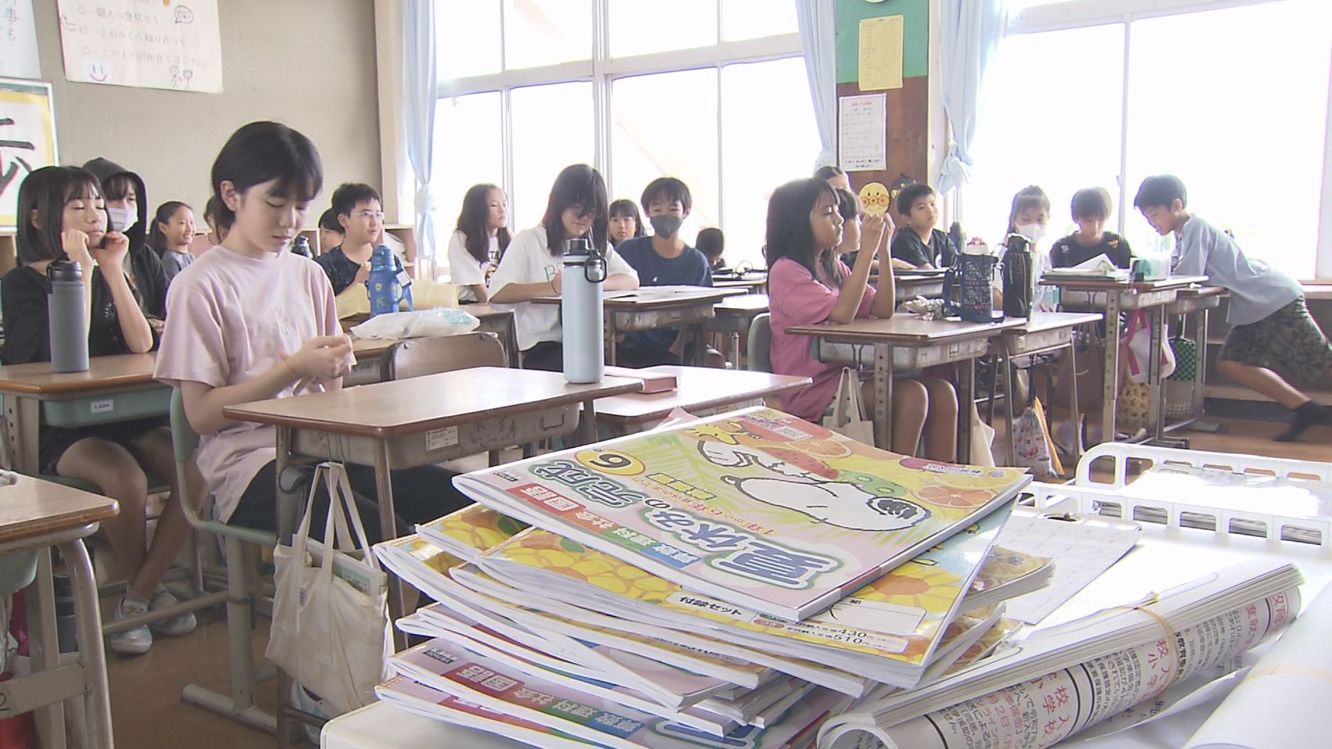 たくさんの思い出抱えて元気に登校 2学期制の学校で1学期後半スタート