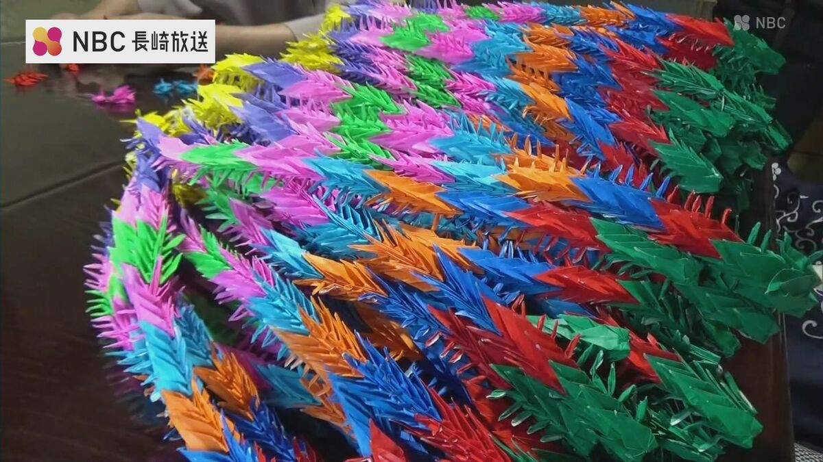 平和の折鶴」1万羽 今年も 高校生平和大使に託す折り鶴を制作