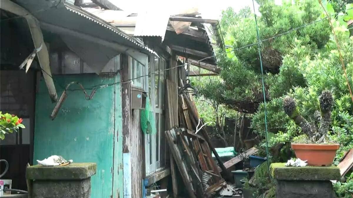 台風18号　暴風で住宅半壊　大和村で被害相次ぐ　鹿児島