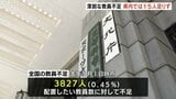 全国で教員3827人不足　富山県内は15人不足　教員の定年退職など要因　「再任用などで教員数の確保を」|TBS NEWS DIG