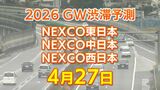 【4月27日に混雑するのはどこ?】綾瀬SIC付近・高井戸出口付近などで15キロ 東北道~関越道~中央道~東名~名神~中国道~山陽道~九州道【NEXCO東日本・中日本・西日本 GW 高速道路 渋滞予測2026】|TBS NEWS DIG