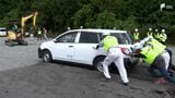 車が火山灰に埋まり動けない… 富士山噴火想定の官民連携訓練 「“毎日”が常に準備」=静岡・富士市 | 静岡のニュース | SBSNEWS | 静岡放送