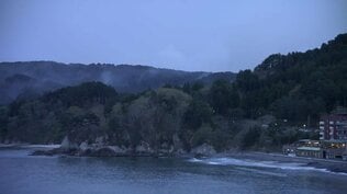 大槌町から中継　山林火災のようす(23日午後6時17分)　岩手　|　IBC NEWS | IBC岩手放送