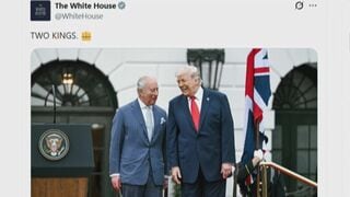 ホワイトハウス　トランプ氏とチャールズ国王の写真に「2人の王」と投稿| TBS CROSS DIG with Bloomberg