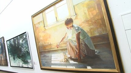 多彩なジャンルの絵画を集めた美術団体「創元会」の作品展 自由な