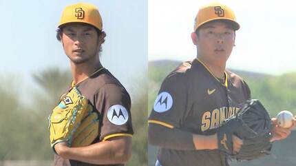 ダルビッシュ有、松井裕樹が揃ってライブBP初登板「昨日の夜から