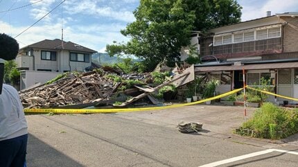 速報】2階建て住宅が倒壊 住人男性の無事確認 大分・津久見市 | 大分の