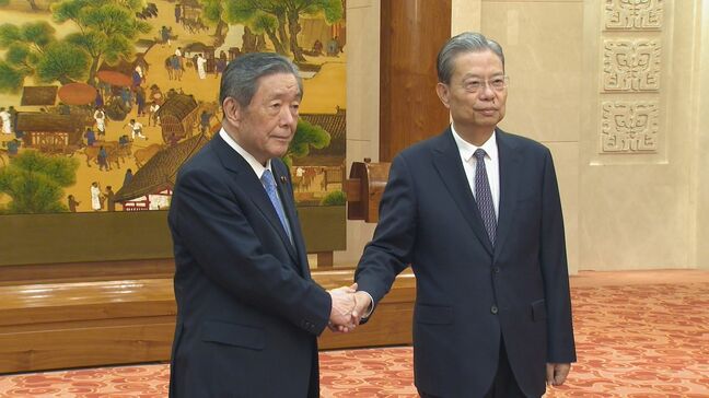 日中友好議員連盟が中国共産党序列3位と会談 若い世代の往来促進で一致 新たなパンダ貸与も求める|TBS NEWS DIG