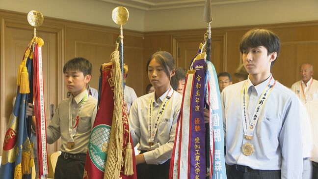 インターハイ・全中で優勝！野田学園の卓球部・テニス部が知事に喜びを報告　山口|TBS NEWS DIG