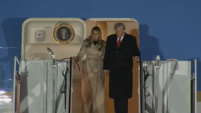 米トランプ大統領がイギリス到着　2度目の国賓訪問　歓迎式典行われるウィンザー城前では抗議デモ|TBS NEWS DIG