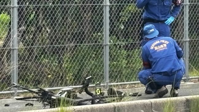 【ロードバイクが大破】軽乗用車と衝突したロードバイクの男性が死亡 過失運転傷害の疑いで会社員の男(21)を現行犯逮捕【岡山】|TBS NEWS DIG