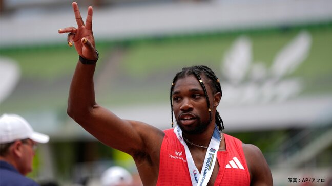 男子200mはノア・ライルズが19秒63の今季世界最高でＶ、母・キーシャさんもガッツポーズ　男子110mHは19歳サープが制す【全米選手権】|TBS NEWS DIG