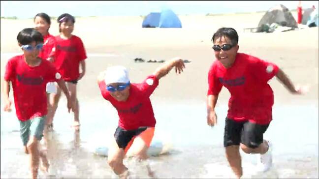 「涼しくて気持ち良い」荒浜海水浴場 家族連れで賑わう 宮城・亘理町|TBS NEWS DIG