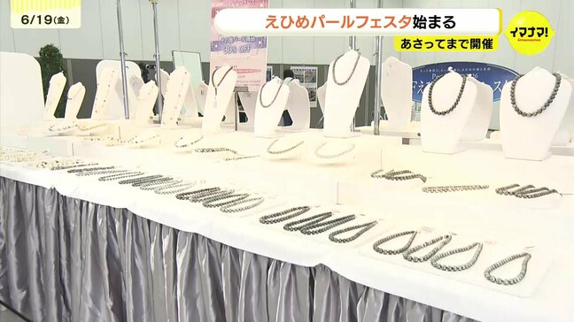 アクセサリー約3000点総額5億相当のパールジュエリーがずらり 全国屈指の真珠の生産地 愛媛県のパールフェスタが広島市で開催|TBS NEWS DIG